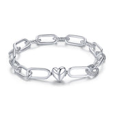 Chunky Silver Chain Bracelet